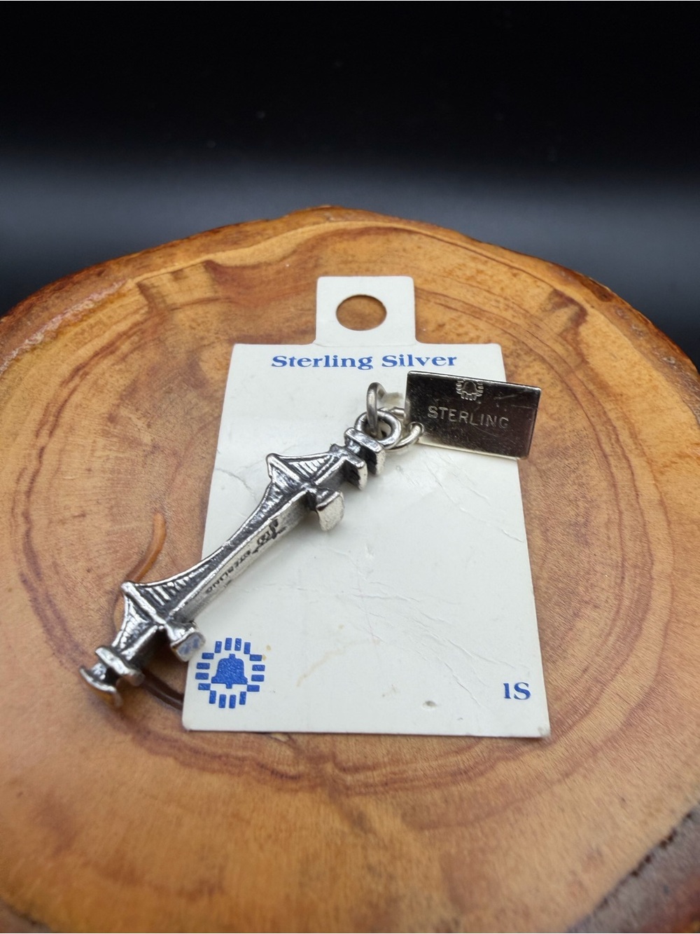 Sterling Silver Golden Gate Bridge Charm Pendant - 2.5g
